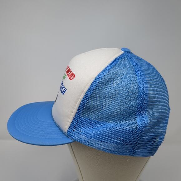 I'm Mechanically Inclined I Screw Up Snapback Trucker Hat Blue One Size - Picture 3 of 9